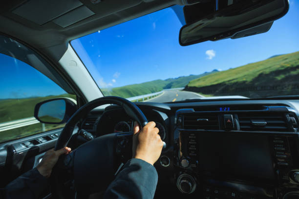 istock Driving offroad car on high elevation mountains 2189129715