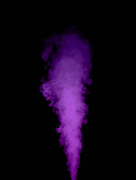 istock Purple smoke effect swirling and floating on black background. Abstract bright and intense background. Fog or smoke. 2189129873