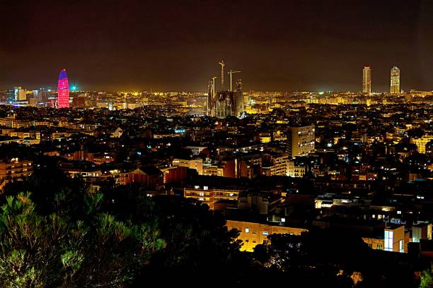 istock Barcelona Nightscape: A Vibrant City Illuminated 2189137015