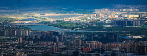istock Overlooking Beijing-Guangzhou railway and Yongding river 2189137183