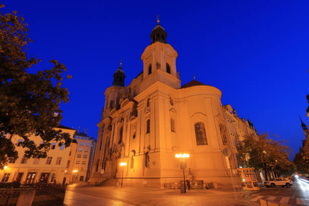 istock St. Nicholas' Church (Kostel sv. Mikulase) near old Town Square 2189137756