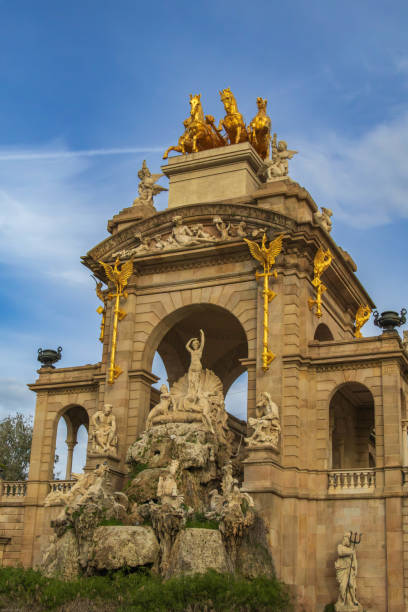 istock Cascada Monumental with Golden Chariot in Ciutadella Park 2189138228