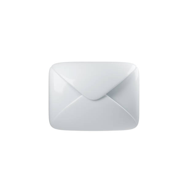3d clean, minimalist illustration of a white envelope, embodying elegance and simplicity. Perfect for themes of communication and professionalism in design