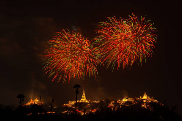 istock Beautiful firework at Phra Nakhon Khiri, Phetchaburi, Thailand. 2189142925