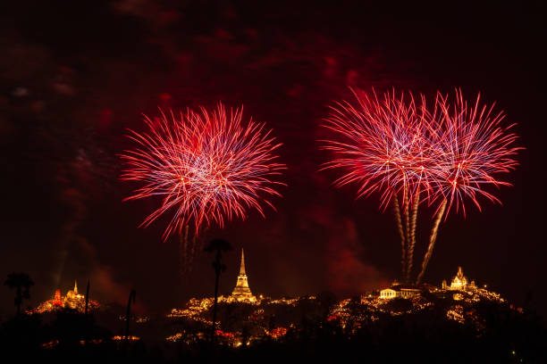 istock Beautiful firework at Phra Nakhon Khiri, Phetchaburi, Thailand. 2189142943
