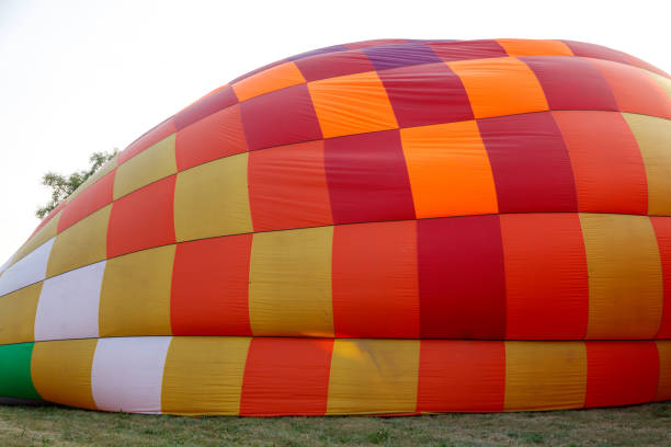 kapadokya'da balonlar indikten sonra toplanma aşaması