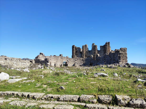 istock A stone ruined wall in an ancient city 2189144366