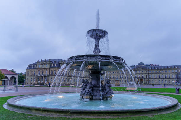 Ludwigsburg, Germany - October 02, 2025: Baroque castle in Ludwigsburg with public garden and park, Germany