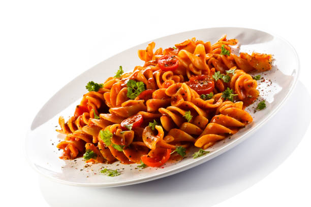 istock Pasta with tomato sauce and parmesan 2189150235