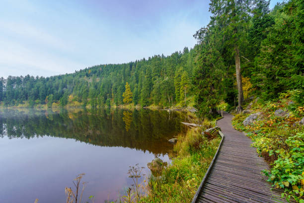 Mummelsee lake, in the Black Forest