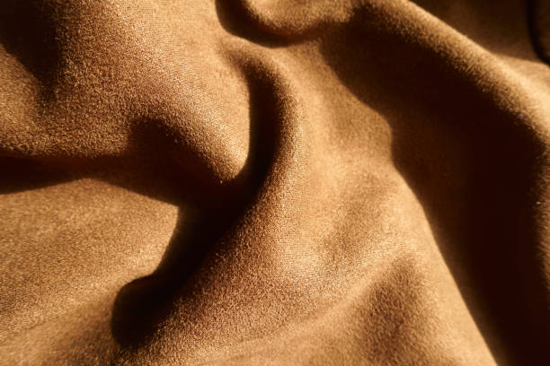 istock Jammed chocolate brown faux suede polyester fabric 2189151902