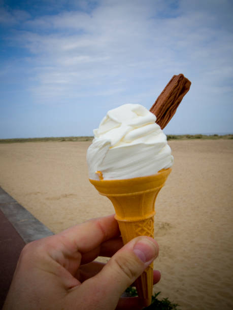 istock A seaside beach holiday with Icecream cone and chocolate. 2189158646