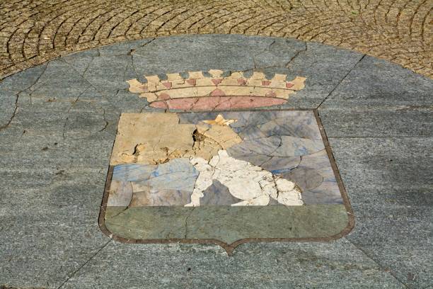 istock Weathered emblem of Albissola Marina 2189159694