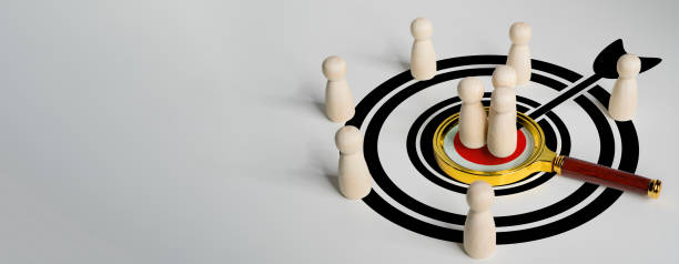 istock Magnifying glass focus to manager icon which is among staff icons for human development recruitment leadership 2189164194