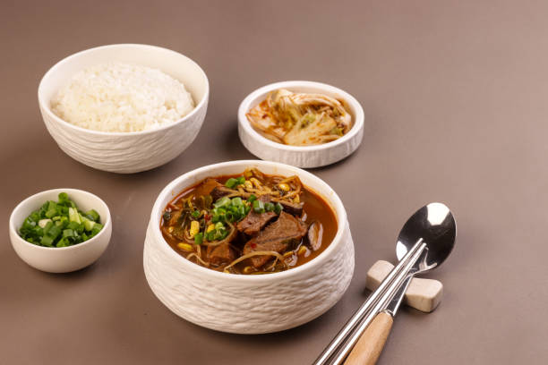 istock Yukgaejang is a Traditional Korean Spicy Beef Soup. 2189166248