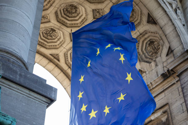 istock An EU flag hanging from The Arcades of the Cinquantenaire 2189167340