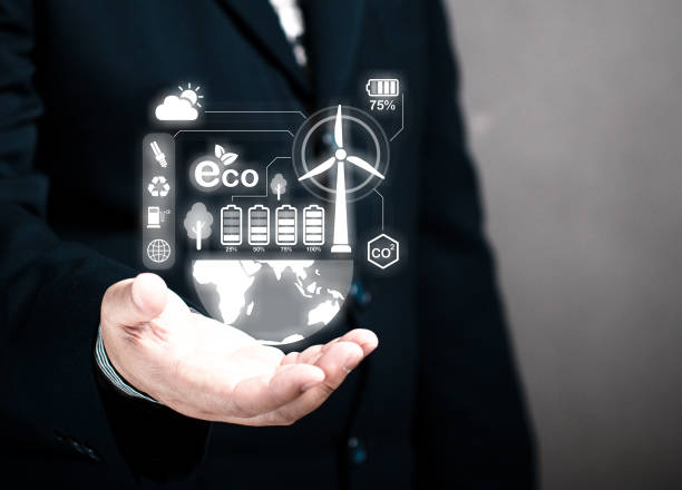 istock Developing sustainable CO2 concepts and low reduce CO2 emissions and carbon footprint to limit global warming and climate change. sustainable environmental management. man hold hologram co2 in hand. 2189167373
