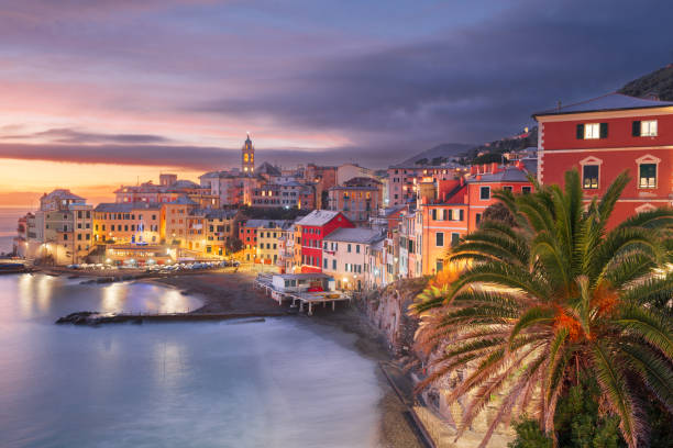 Bogliasco, Genoa, Italy quaint town on the Mediterranean Sea