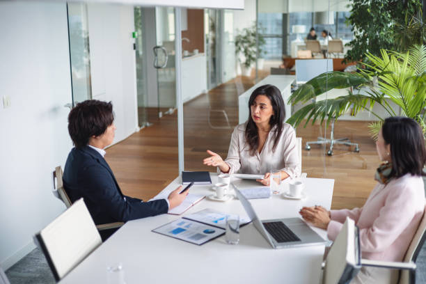 istock Multiracial Team Engaged in Business Discussion in Modern Office 2189170786