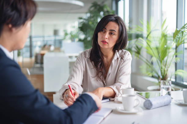 istock Business Meeting Between Two Professionals in Office 2189170788
