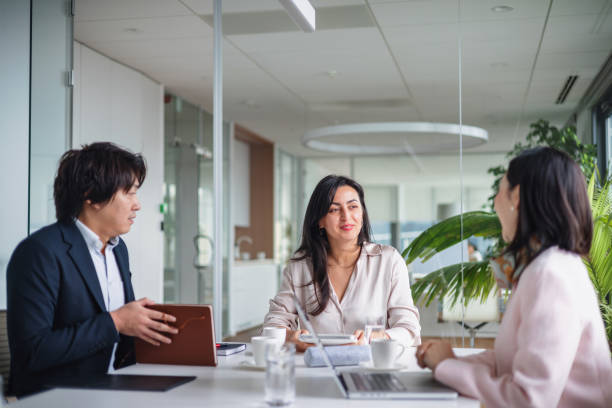 istock Multiracial Business Meeting in Modern Office 2189170789