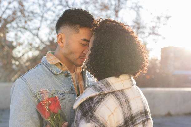 istock Young multiracial couple sharing a romantic moment on valentine's day 2189172617