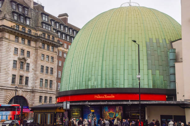 London, UK - December 20 2024: daytime exterior view of Madame Tussauds wax museum.