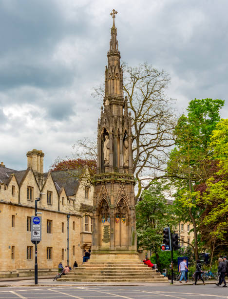 Martyrs' Memorial in Oxford old town, UK