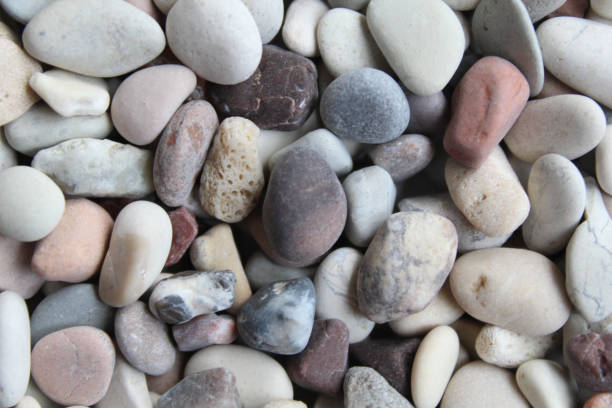 istock Background texture of pebbles or small river stone, flat lay or top view 2189191597