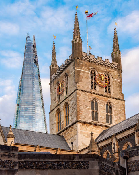 istock Southwark cathedral and Shard skyscraper in London, UK 2189191927