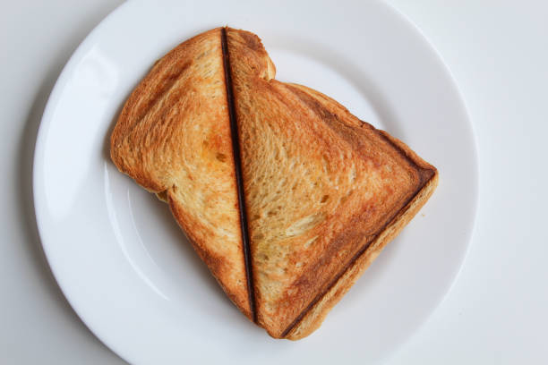 Sandwich cut in half.