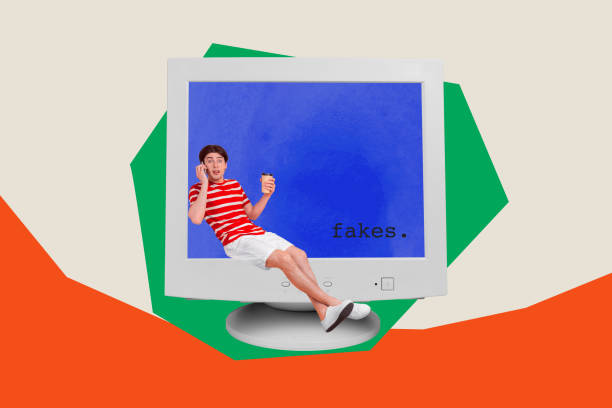 istock Creative collage picture illustration surprised shocked amazed young man call speak mobile drink beverage fake news colorful template 2189194484