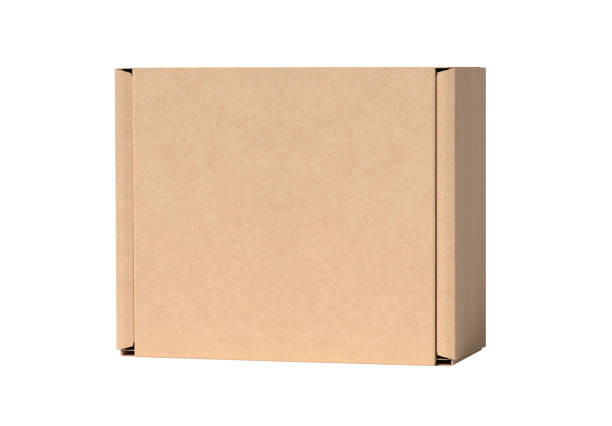 istock empty Brown Paper mailing box Cardboard box isolated on white background 2189196713