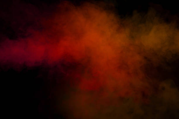 istock Orange and red steam on a black background. 2189202352