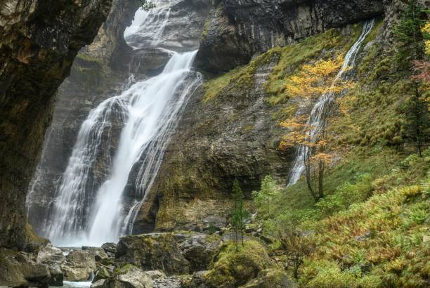 istock Arripas waterfall or cave waterfall, in the Ordesa and Monte Perdido National Park - Spain 2189202668