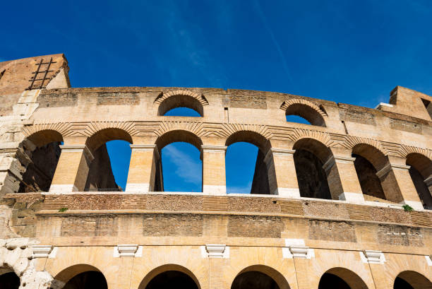 Historical sights of Rome on a sunny day
