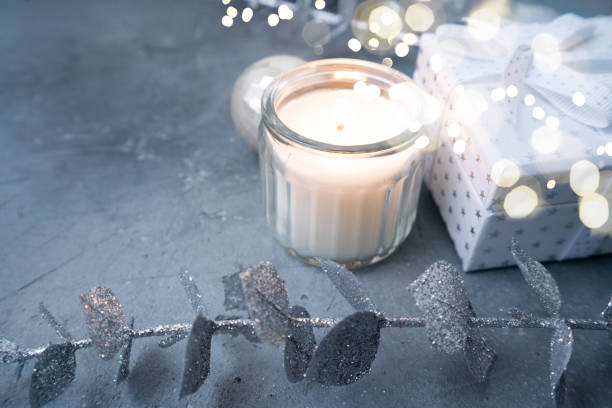 istock Discover elegant Christmas decor featuring candles and beautiful decorative elements for a truly festive ambiance 2189215164