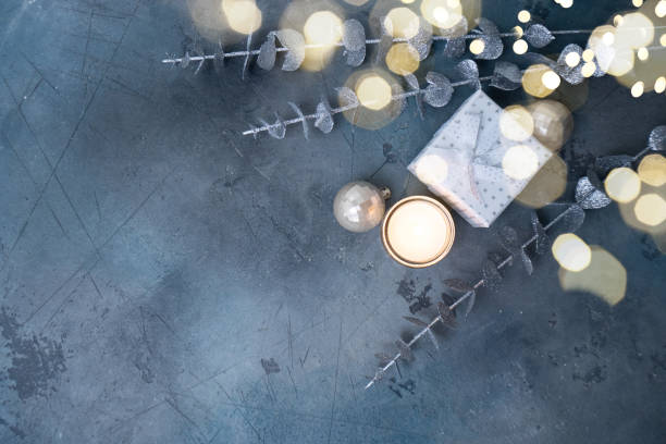 istock Discover elegant Christmas decor featuring candles and beautiful decorative elements for a truly festive ambiance 2189215362