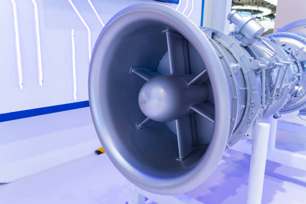 istock Jet engine, internal structure with hydraulic,  aircraft and aerospace industry 2189216342