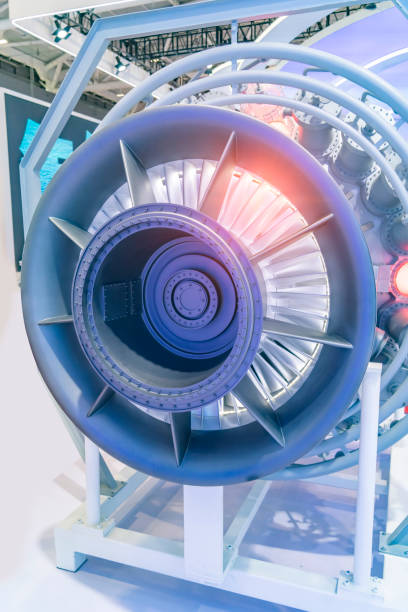 istock Jet engine, internal structure with hydraulic,  aircraft and aerospace industry 2189216464