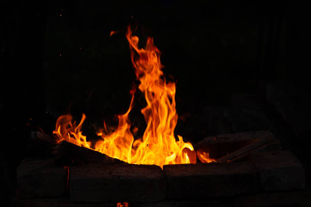istock Bonfire, fire at night creates comfort and warmth 2189217611