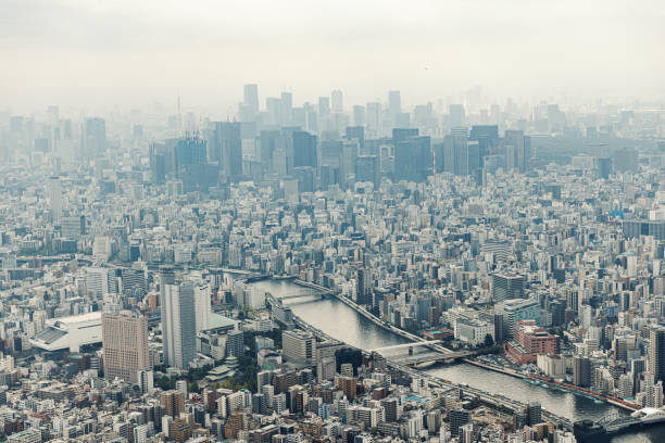 istock Top View of Tokyo from Tokyo Skytree Observation Deck. 2189226585