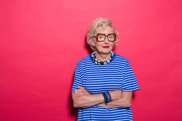 istock Portrait of confident cool senior lady 2189226861