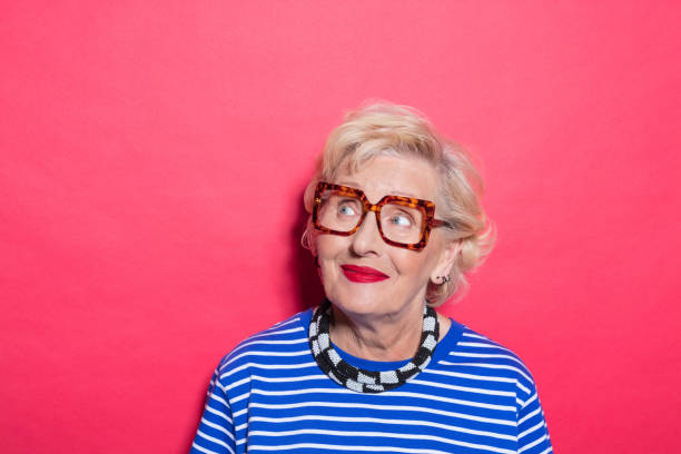 istock Portrait of surprised cool senior lady 2189227450
