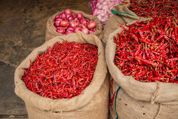 istock Several varieties of tropical vegetables neatly arranged for sale 2189231670