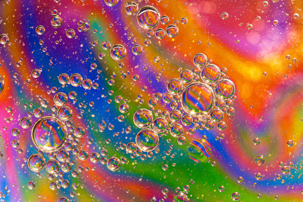 istock Colorful background with bubbles. Abstract background. Close up. 2189232020