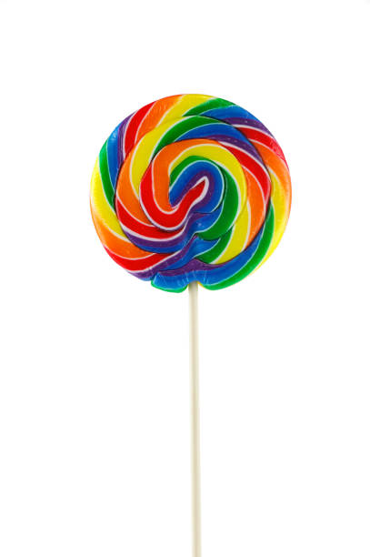 istock single colorful lollipop isolated on white background 2189233627