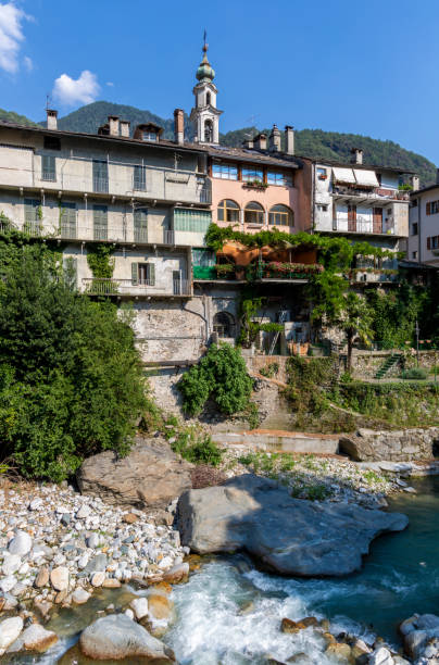 istock Chiavenna town over the Mera river 2189239655