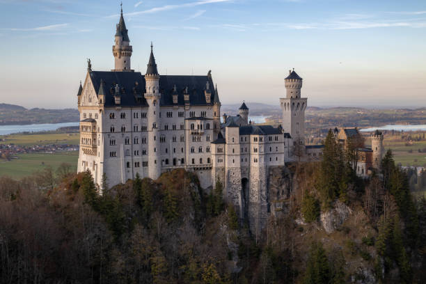 View of the Neuschwanstein Castle near Fussen in southwest Bavaria, Germany