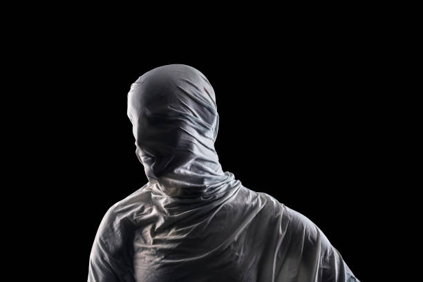 istock Portrait of a scary ghost isolated on black background with clipping path 2189243191